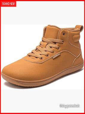 Wide Toe Box Zero Drop Sneakers Ankle Support Mesh Lined